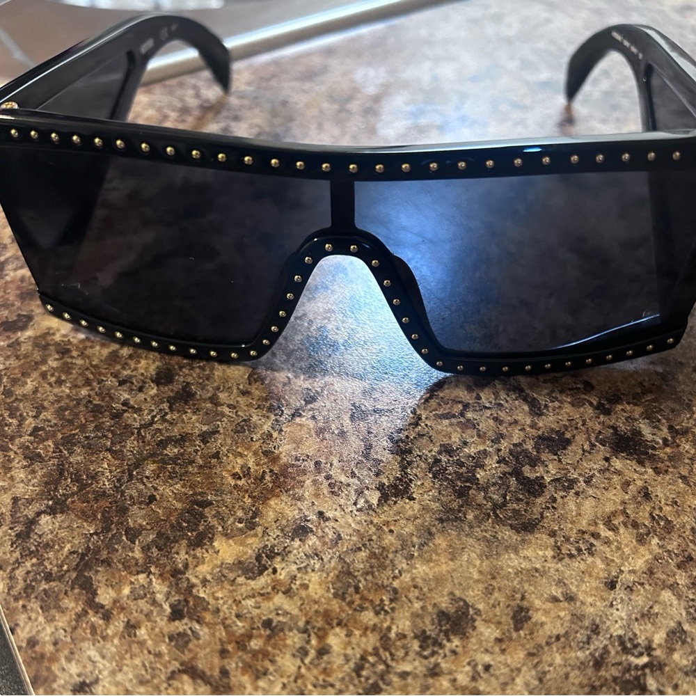 Moschino Black Studded Sunglasses